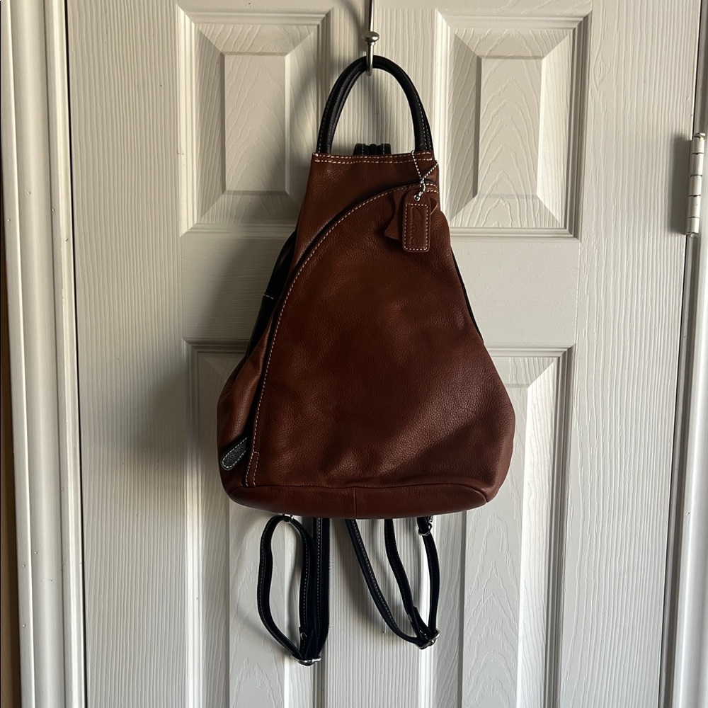 Clarks Dark Brown Leather Backpack
